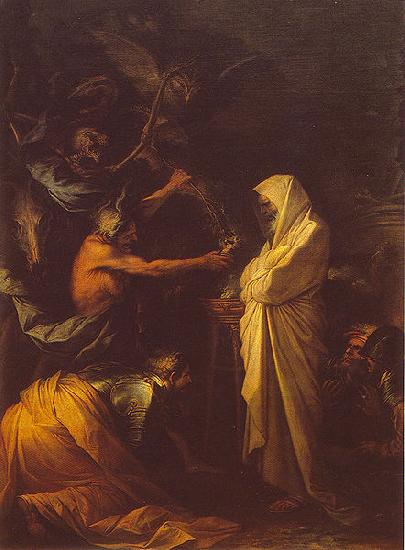Salvator Rosa L ombre de Samuel apparaissant a Saul chez la pythonisse d Endor. oil painting image